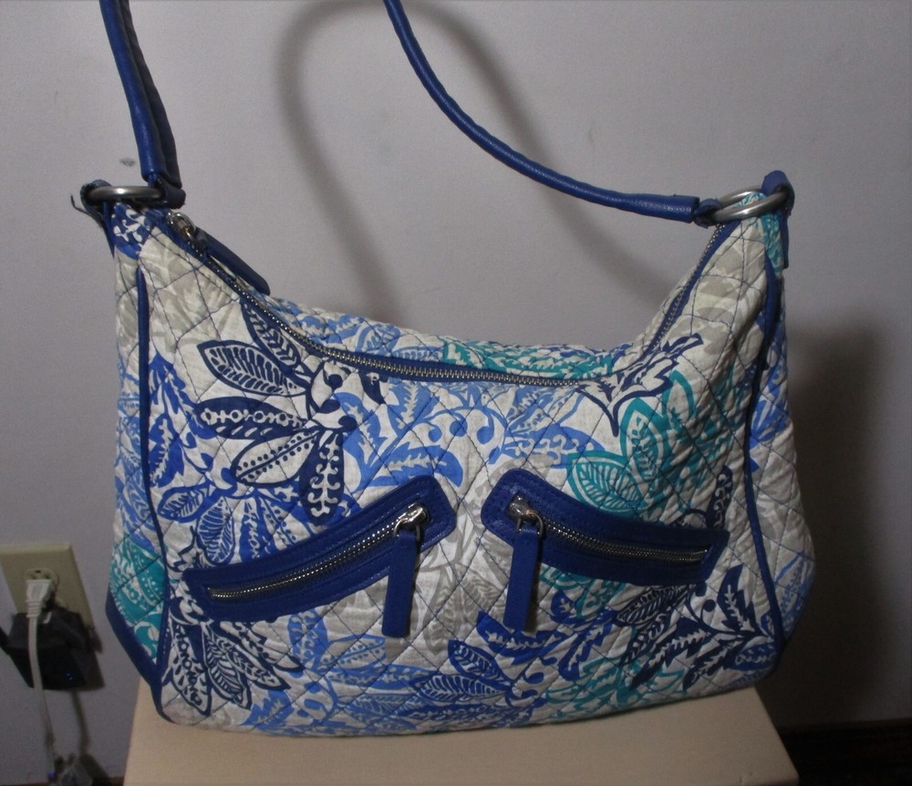 Vera Bradley Blue Cloth Tote Handbag for Women  