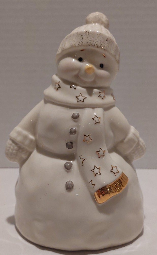 Lenox Record able Snowman Figurine - Great Condition - Makes A Great Gift!