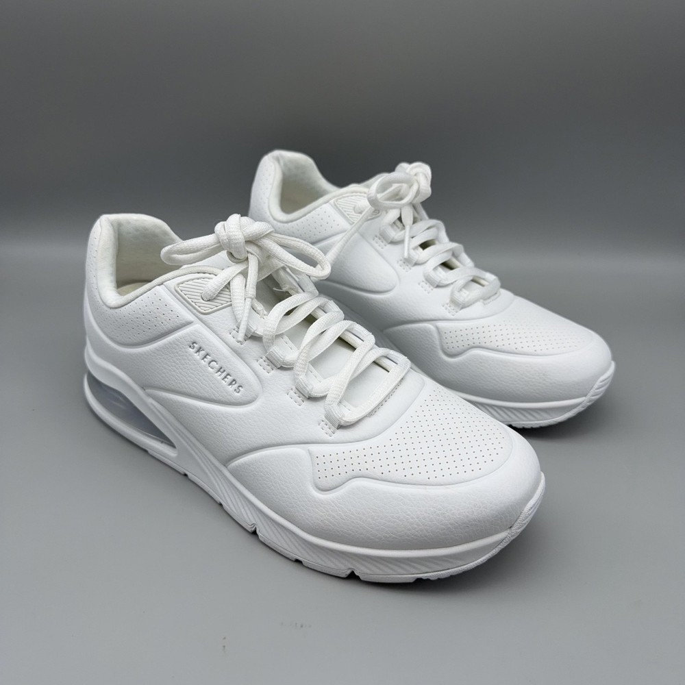 Skechers Shoes Womens Size 7.5 Uno Stand On Air White Air Cooled Memory Foam