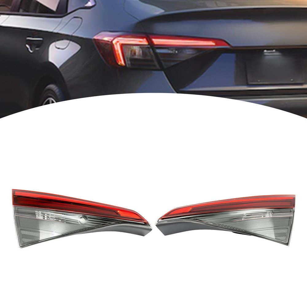 Halogen Inner Tail Lights Left+Right For 2022 2023 Honda Civic Si Sedan 4-Door