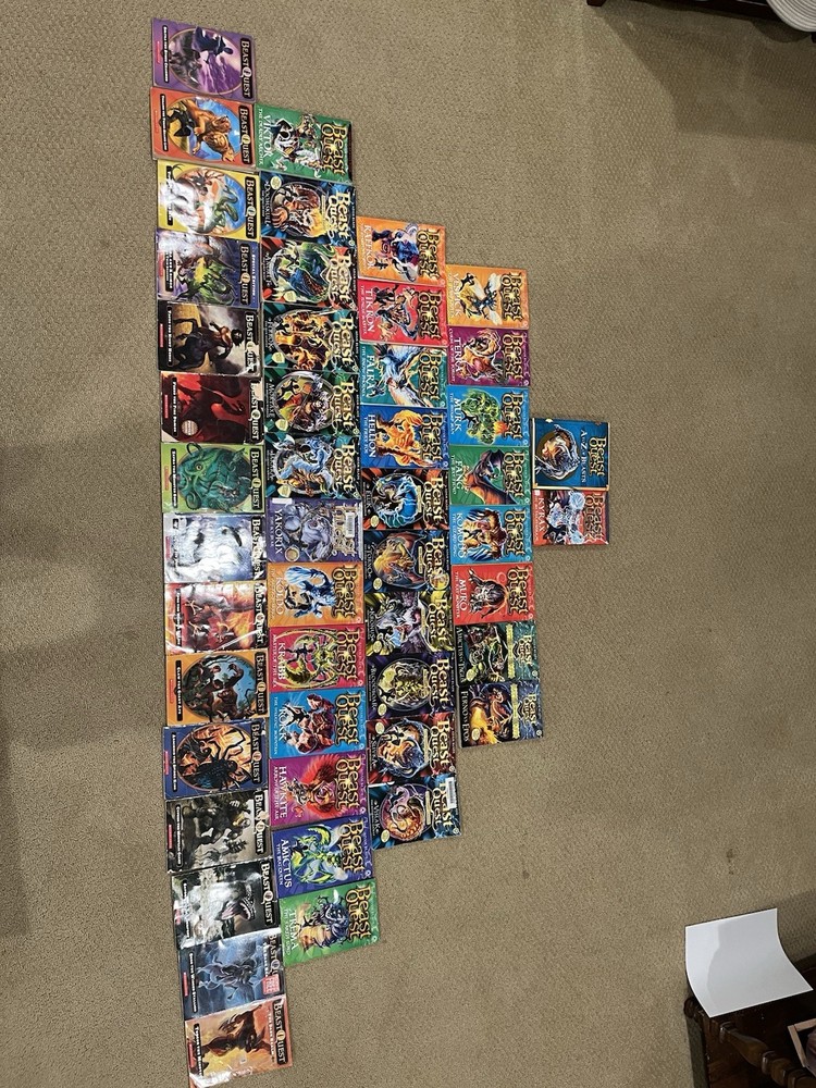 Beast Quest Books Lot of 48 Including A-Z of Beast And Vintage Books