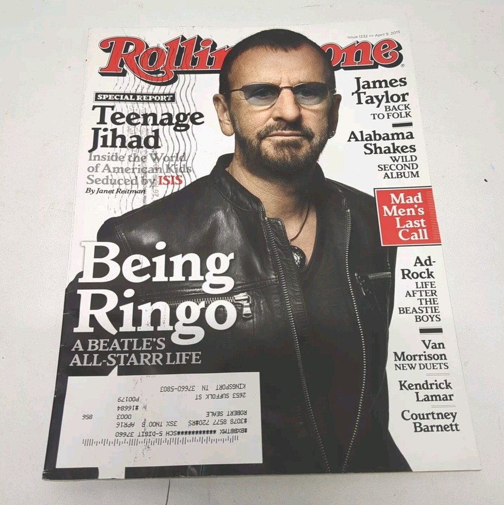 THE BEATLES RINGO STARR Rolling Stone Magazine - Issue 1232 - April 9 2015