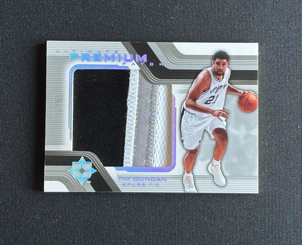 2004-05 Ultimate Collection Tim Duncan Premium Game-Used Patch /75 Spurs