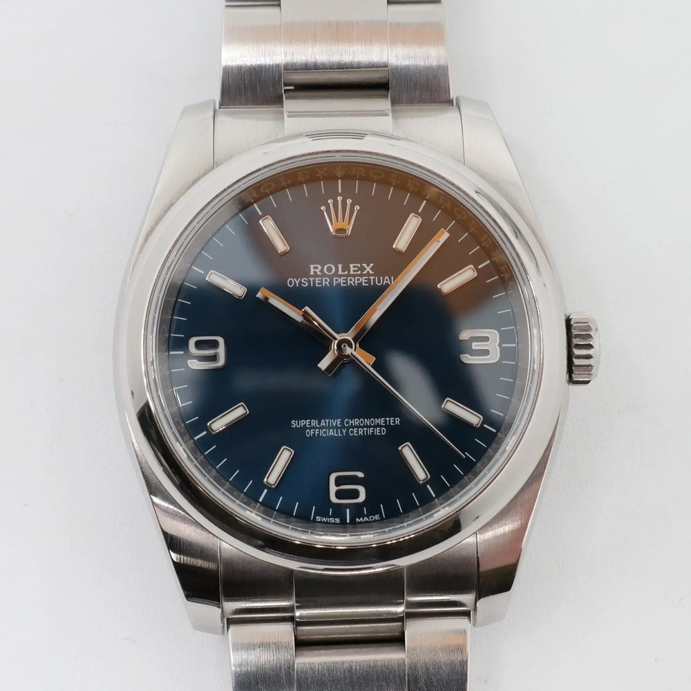 2019 Rolex Oyster Perpetual 36mm Steel Blue Dial 116000 Mint Condition  