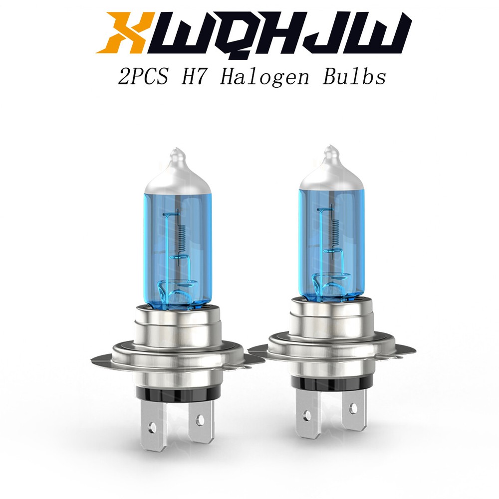 2x Super Bright H7 Halogen Headlight Bulbs Conversion Kit High Low Beam White