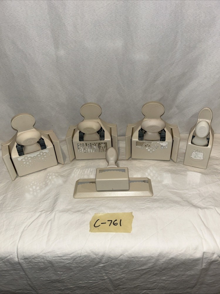 Martha Steward Edge Craft Paper Punch Different Design And Shapes LOT OF 5