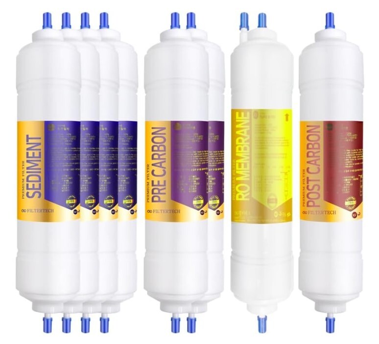 8EA Premium Filtertech Compatible Replacement Water Filter 1 Year Set for Coway