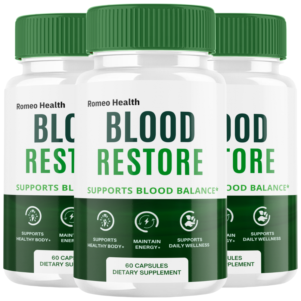 Blood Restore Capsules, Official Blood Restore Support Supplement (3 Bottle)