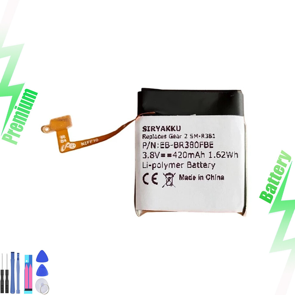 For Samsung Gear 2 Neo SM-R381 Replacement Battery EB-BR380FBE Tools