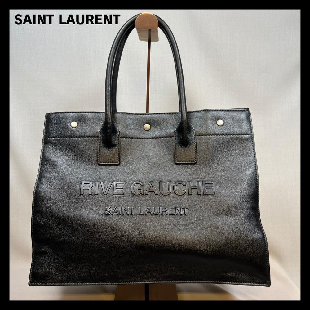 Saint Laurent Rivgauche Leather Hand Tote Bag