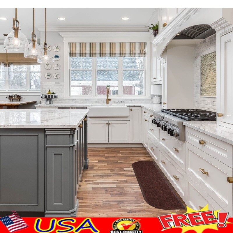 Anti-Fatigue Memory Foam Kitchen Mat Slip-Resistant for Home or Office