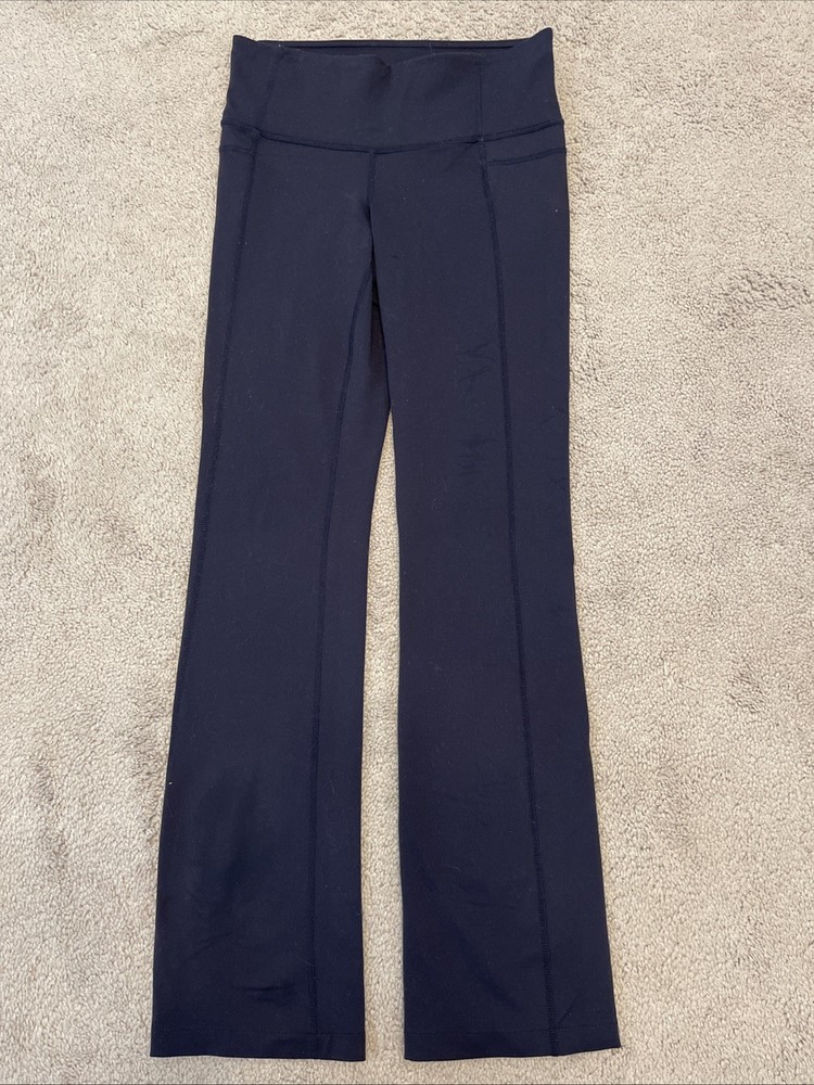 Athleta Navy Blue Straight Leg Yoga Pants XS
