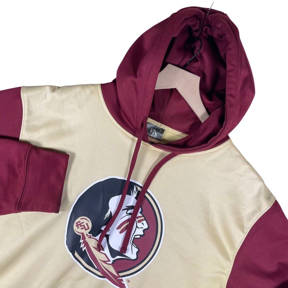 Florida State Seminoles FSU Mens M Hoodie Sweatshirt Red Gold College Fan Gear