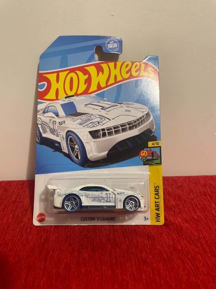 2023 Hot Wheels Custom '11 Camaro White #36/250 HW ART CARS 4/10