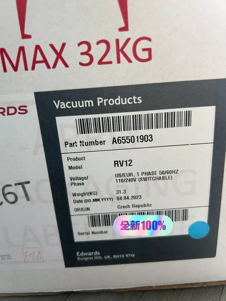 Shipped via DHL Express RV12 A65501903 Vacuum pump new FedEx or DHL