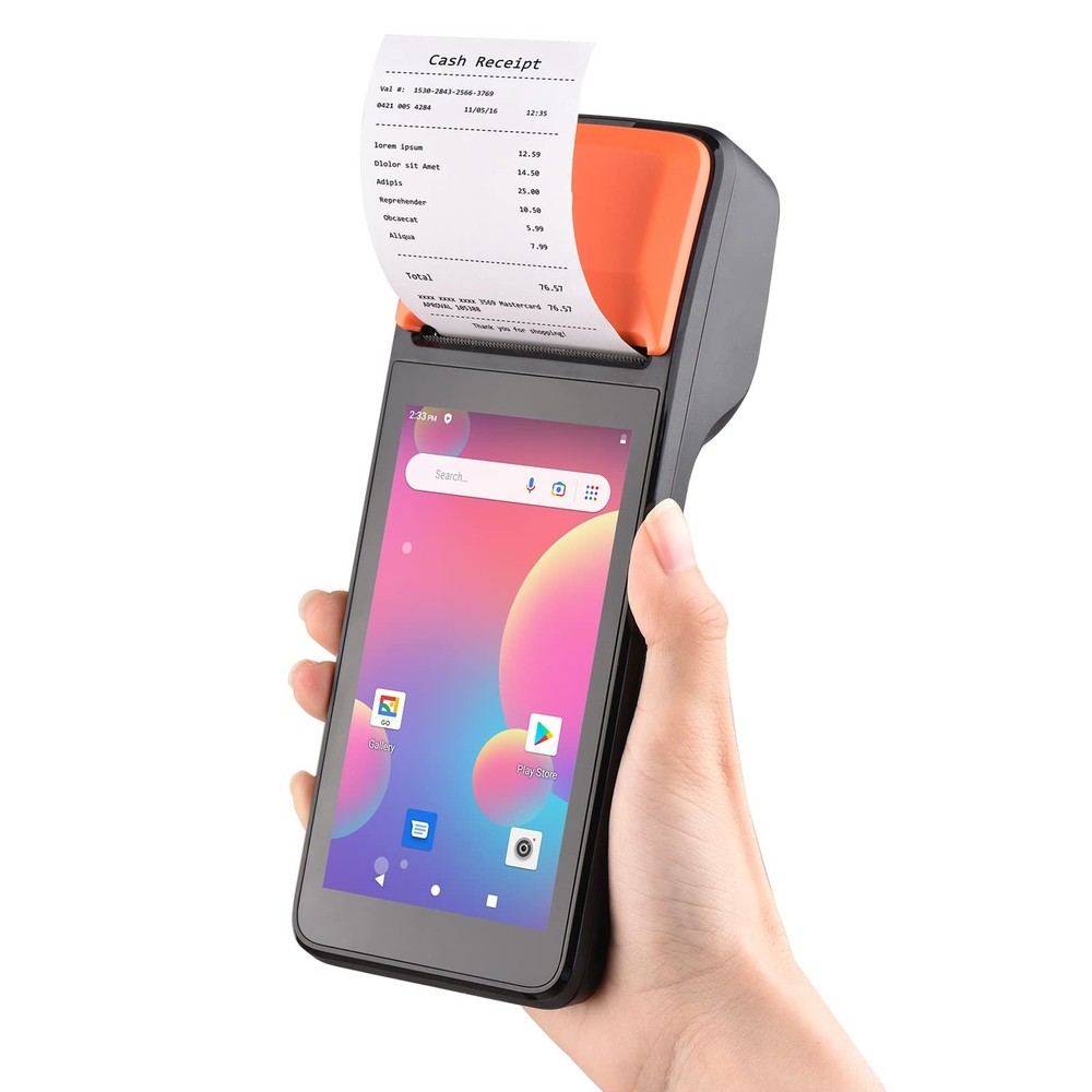 Portable 3G POS Printer with Android 8.1 Barcode Scanner PDA Terminal