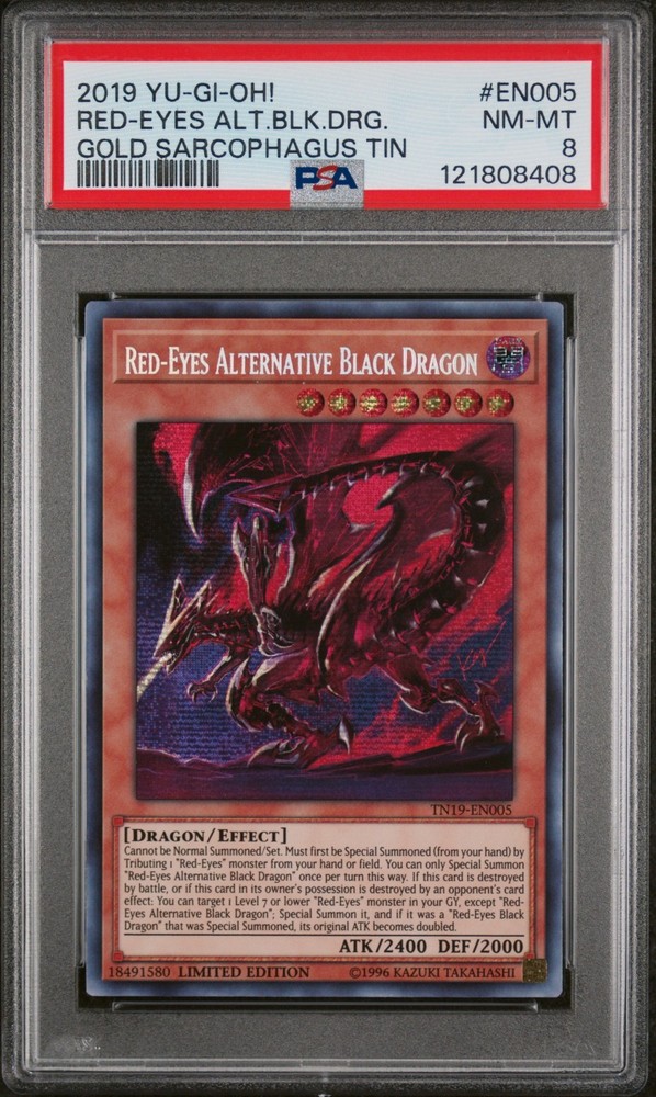 Red Eyes Alternative Black Dragon TN19-EN005 2019 Gold Sarcophagus Tin Limited Edition Yugioh Card