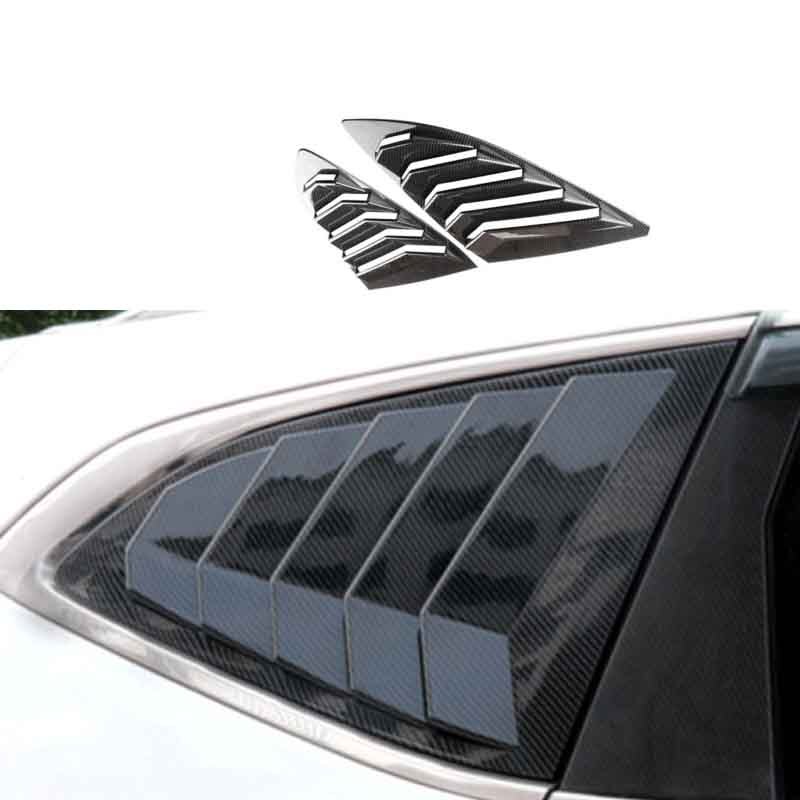 Side Window Louver Shutter Trim 2017 2018-2021 For Honda CRV CR-V Carbon Fiber