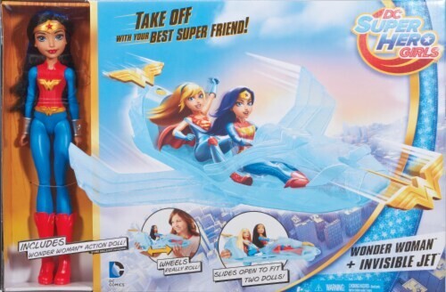Wonder Woman Doll with Invisible Jet DC Superhero Girls Action Figure New in Box