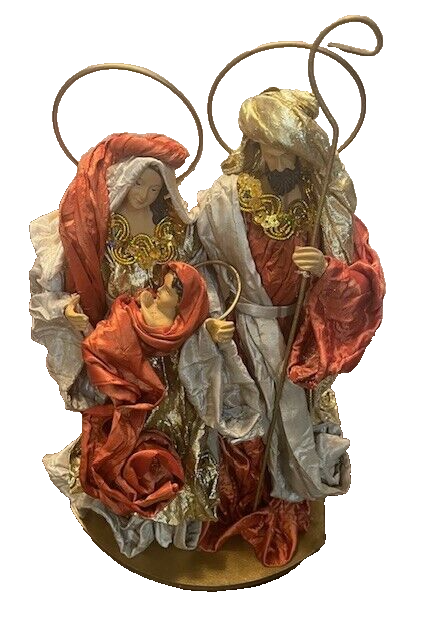 Nativity Scene 3 Figures Handcrafted Christmas Scene