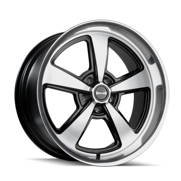 RIDLER 652 652 GLOSS BLACK WITH DIAMOND CUT FACE & LIP 20X10 5-139.7 0MM 108.1MM