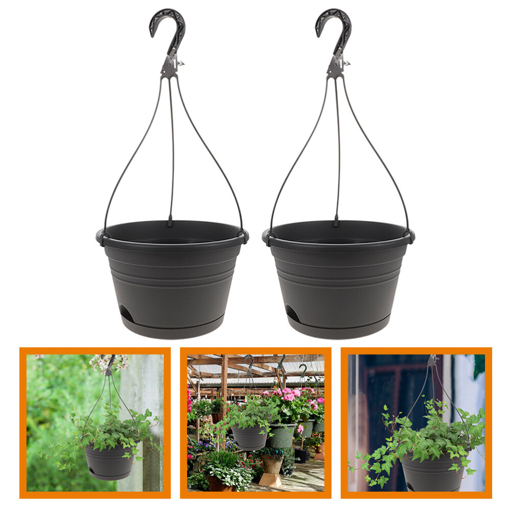2Pcs Wall Office Hanging Plant Pot Wall Flower Pot Balcony Plant Garden Flower