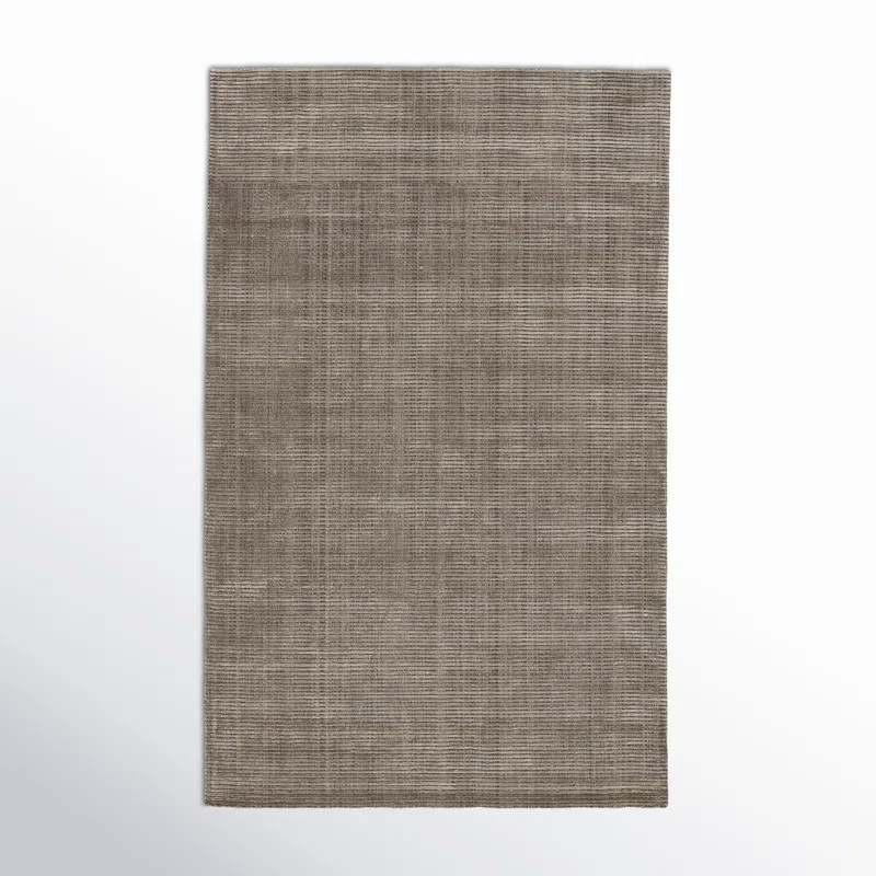New Luxury Hand Loom Viscose Rug Color Taupe Handmade Area Design Carpet Rug