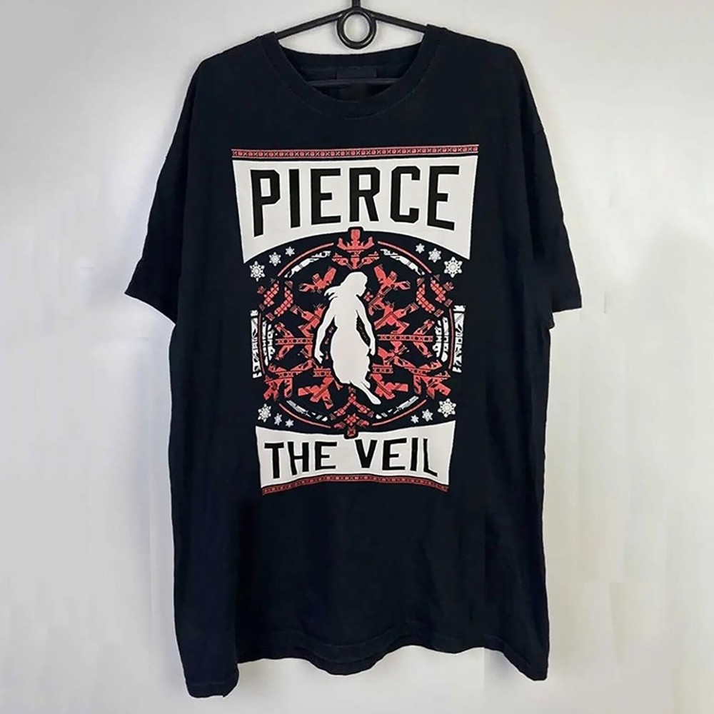 Vintage Merry Christmas Pierce The Veil Band Black Unisex Tee TT1401