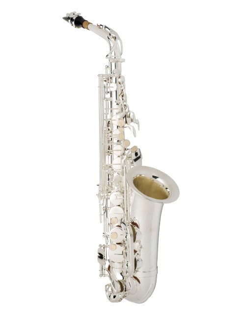 HOLIDAY SALE!Beautiful Silver Alto Saxophone Silver Keys*Great Gift*LIMITED TIME-image