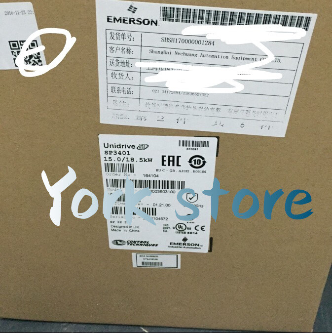Brand New Emerson SP3401 Control Techniques Unidrive SP Inverter Drive