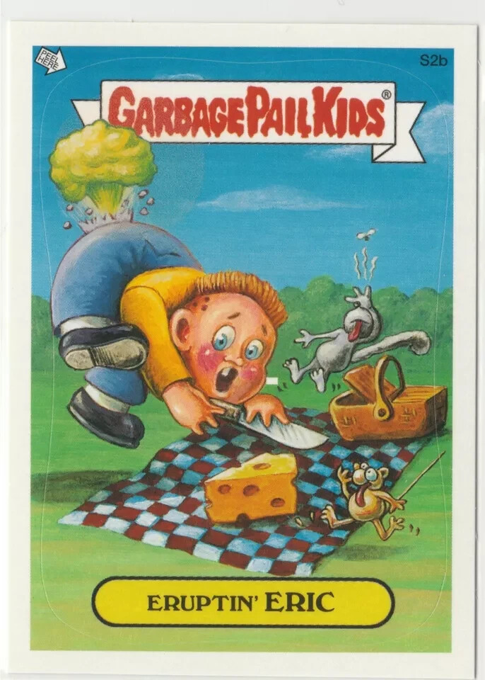 Eruptin Eric S2b Scratch n Stink Garbage Pail Kids GPK 2004 Series 2