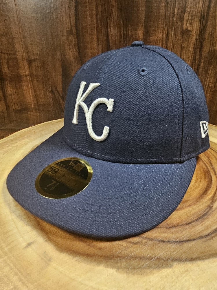 Kansas City Royals MLB 59Fifty Fitted Hat New Era Cap Size 7 1/8