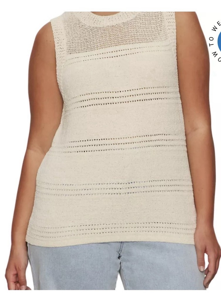 $68 Sanctuary Plus Size Waves of Summer Shell Top