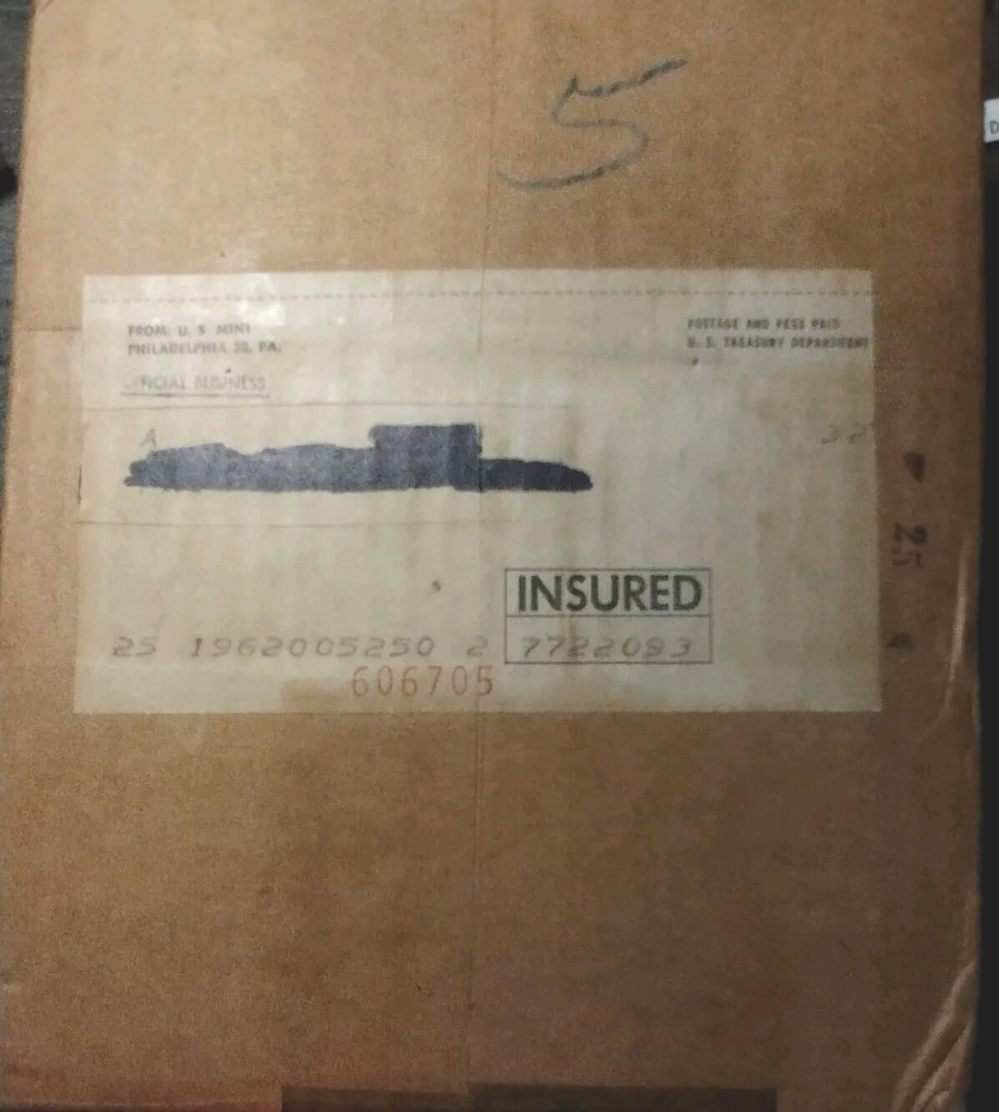 1962 Silver Proof Set Sealed From Original US Treasury Box Possible Cameos/Error