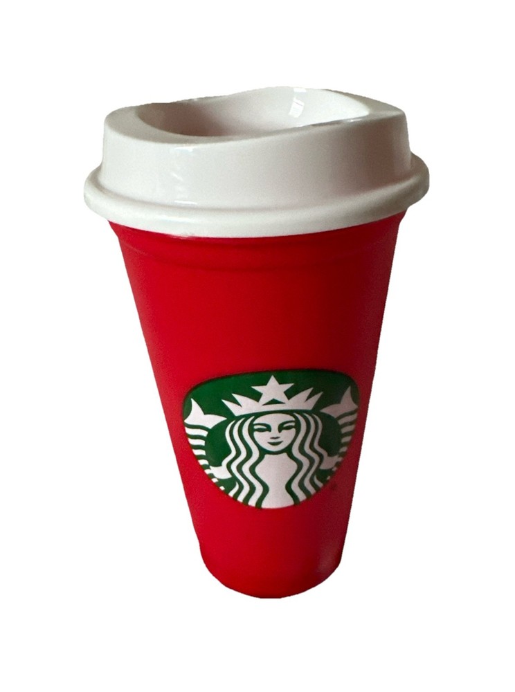2018 Starbucks Limited Edition Red Holiday Reusable Cups with Lids