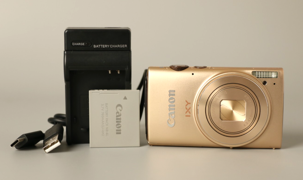 Canon IXY 620F Gold 12.1MP 10x Zoom Compact Digital Camera from Japan Tested