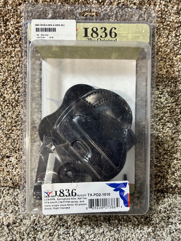 Texas 1836 Holster for 9mm/.40cal S&W, Springfield, Ruger, etc, - RH