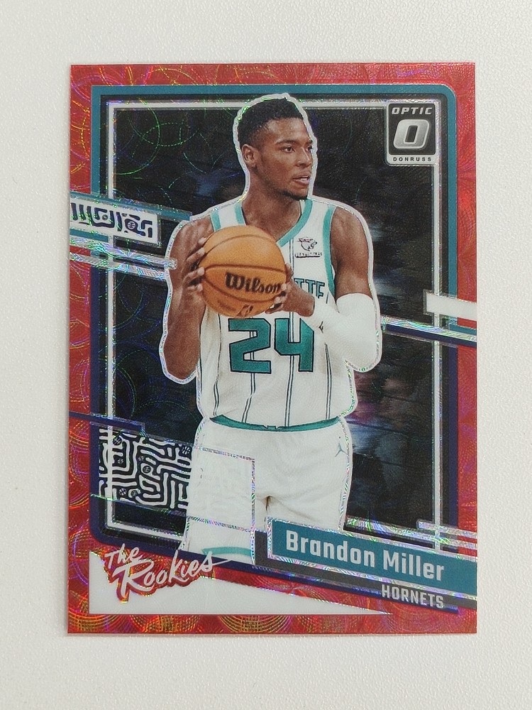 Brandon Miller 2023-24 Panini Donruss Optic RC The Rookies #1 Red Choice -YO