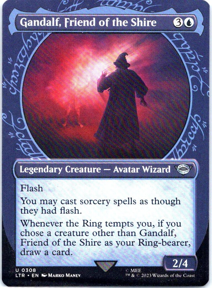 #308 Gandalf, Friend of the Shire (Showcase) MTG Universes Beyond LOTR Uncommon