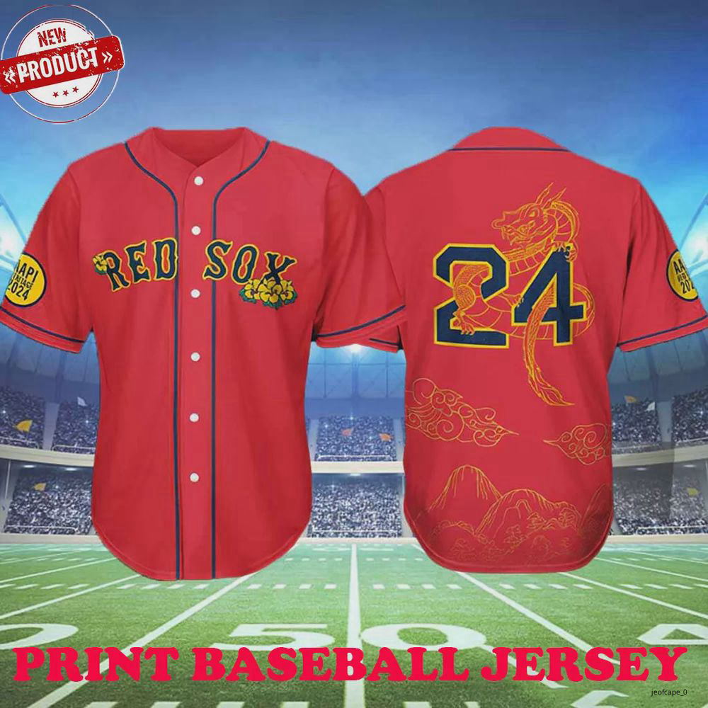 AAPI Celebration Red Sox 2024 Giveaways_Gift For Fans  Red Color Print