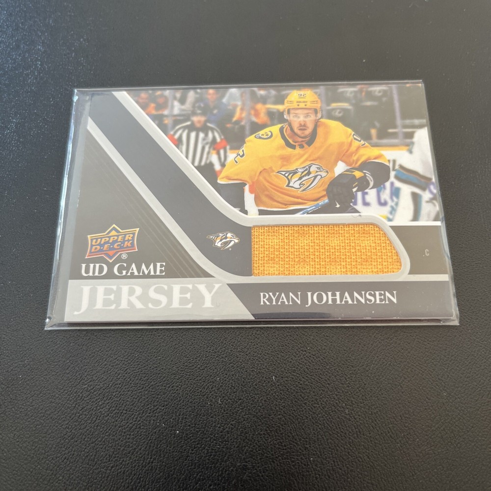 Ryan Johansen 2020-21 Upper Deck UD Game Jersey Card GJ-RJ Hockey Memorabilia