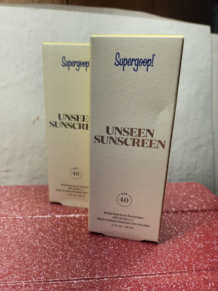 2-Pack Supergoop Unseen Sunscreen 1.7 oz SPF 40 – New Sealed Exp 4/25