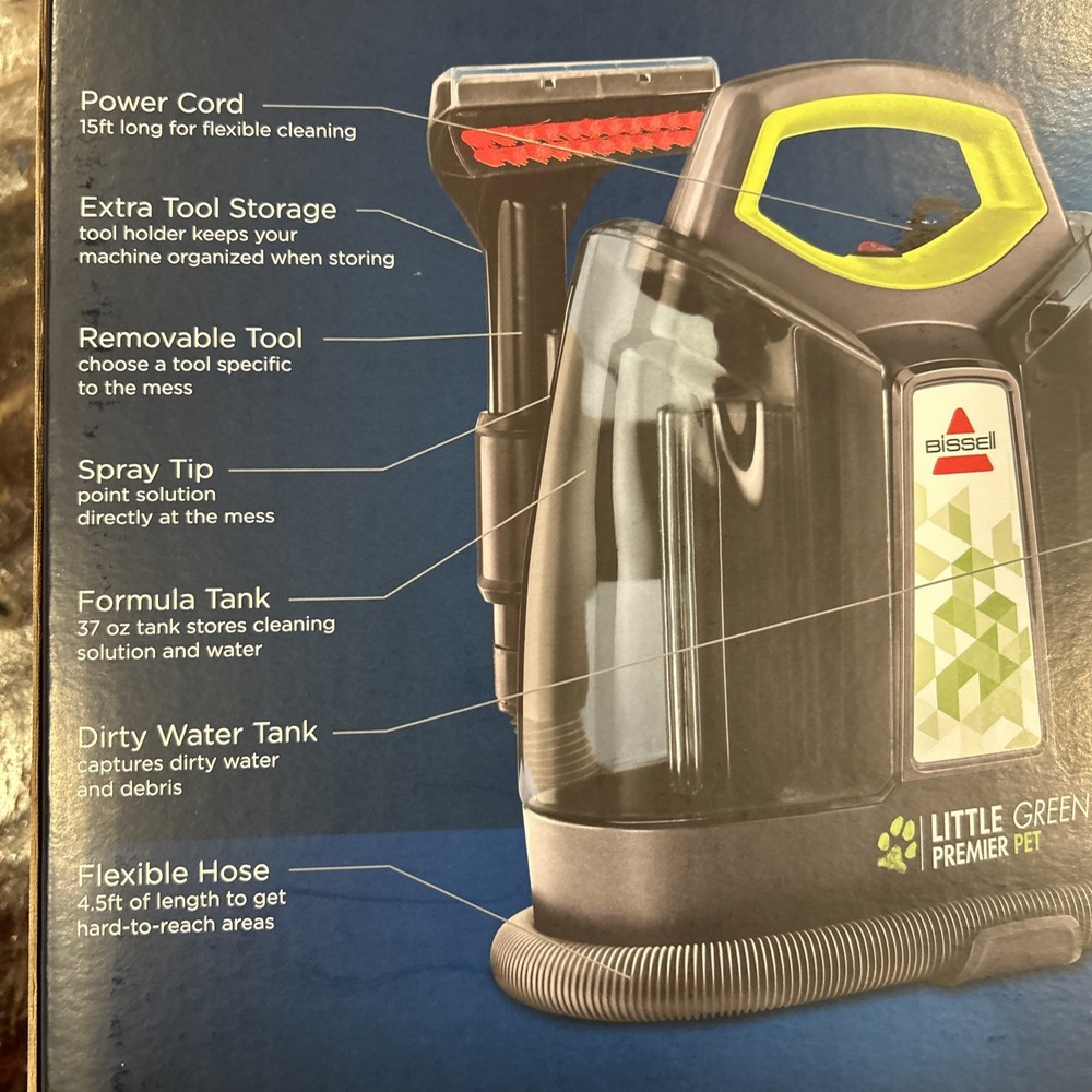 BISSELL Little Green Premier Pet Portable Deep Cleaner Model 3500 Tested