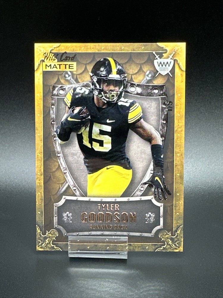 2022 Panini Wild Card Matte Gold Tyler Goodson Colts Weekend Warrior /5 RC