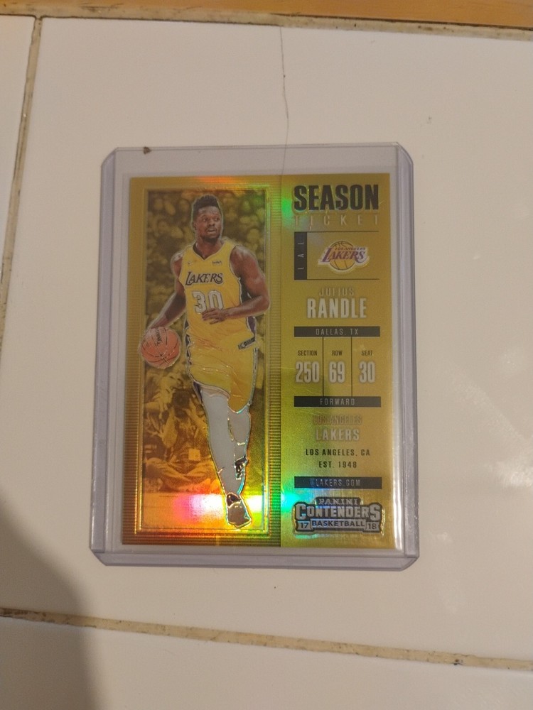 2017-18 Contenders Julius Randle Gold Season Ticket Limited to 10