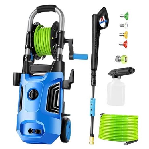 4800 PSI 4.0 GPM Electric Pressure Washer in Light Blue