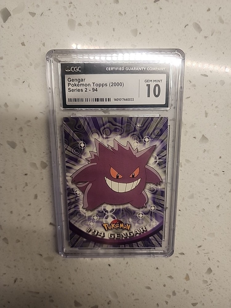2000 Topps Pokemon TV #94 Gengar Animation Series 2 CGC 10 GEM MINT