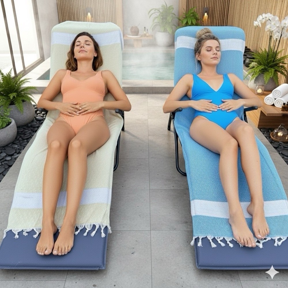 Beach towel XXL 100% cotton hammam towel bath towel sauna towel peshtemal 100 x 180 cm