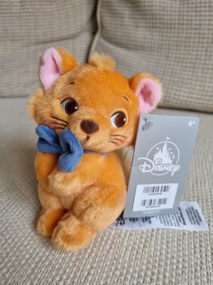 Japan Tokyo Disney Store Toulouse Aristocats Plush Toy Keychain new with tags !