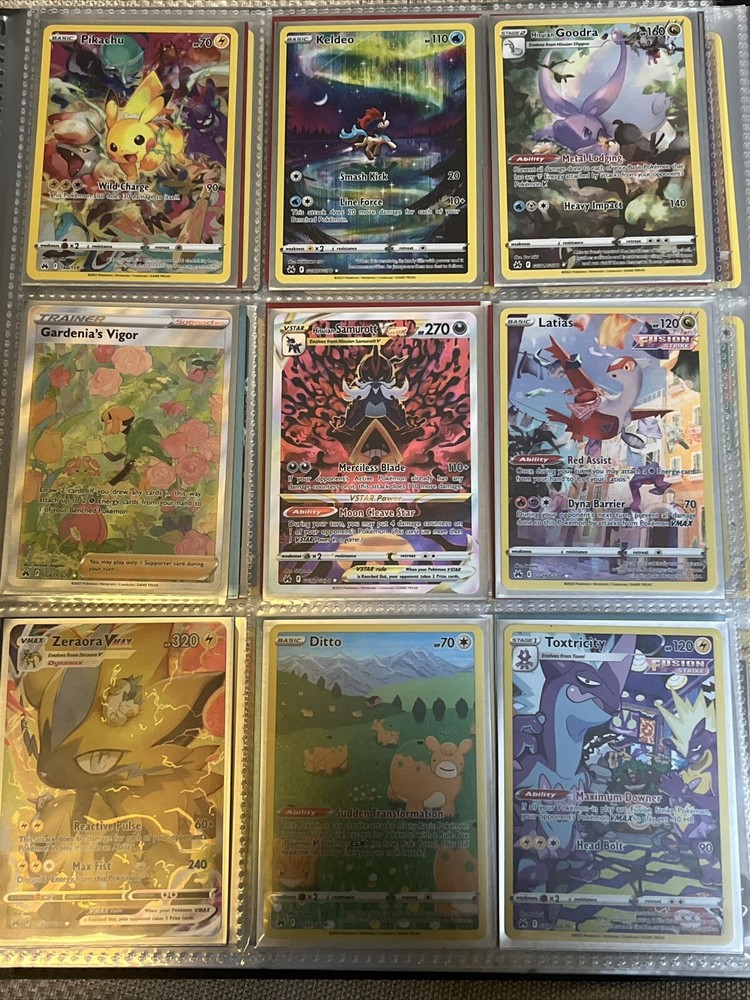 2023 POKEMON CROWN ZENITH MASTER SET (partial) + BINDER